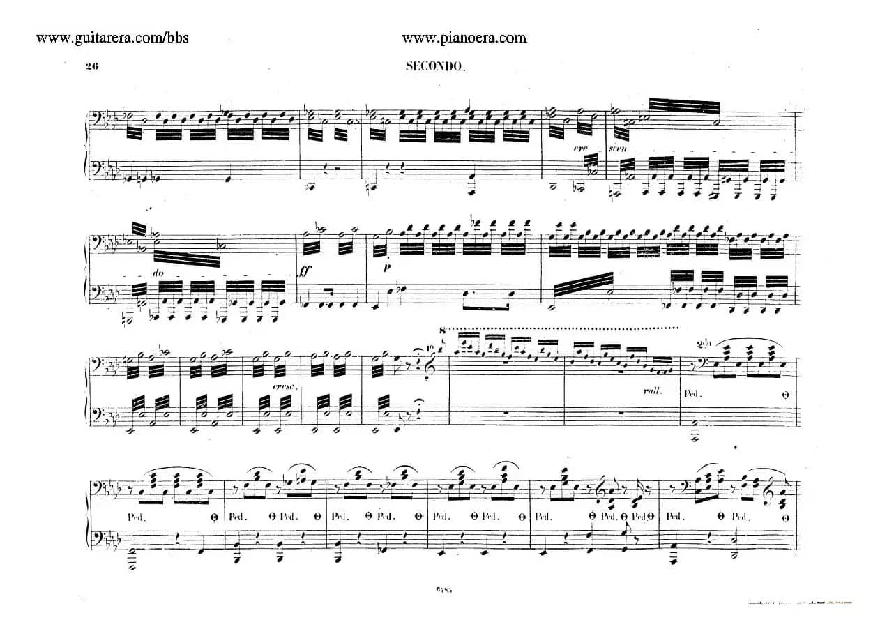 Piano Concerto No.2 in f Minor Op.21（f小调第二钢琴协奏曲·四手联弹版）