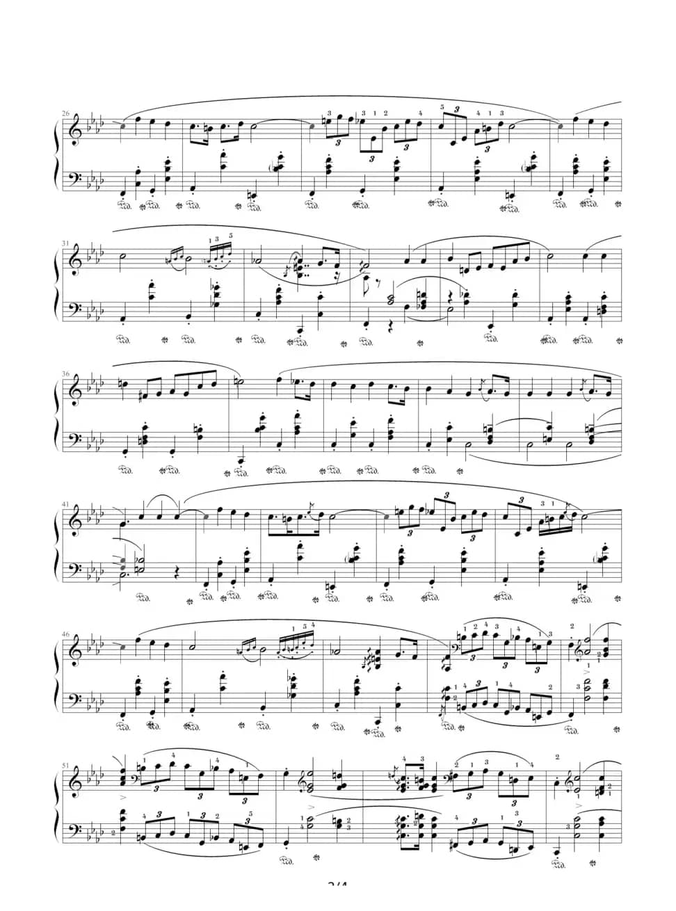 f小调夜曲，Op.55,No.1（肖邦第15号夜曲）