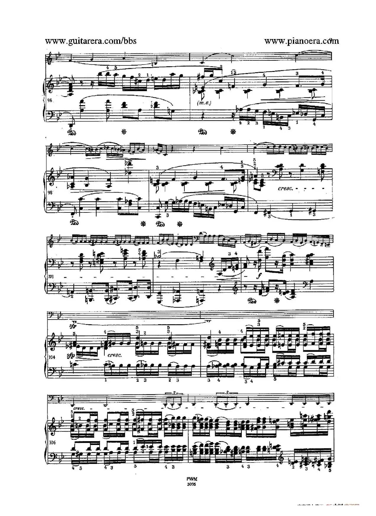 Sonata for Cello and Piano in g Minor Op.65（g小调大提琴奏鸣曲·大提琴+钢琴）