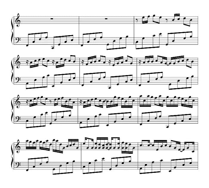 卡农（完美简单版）