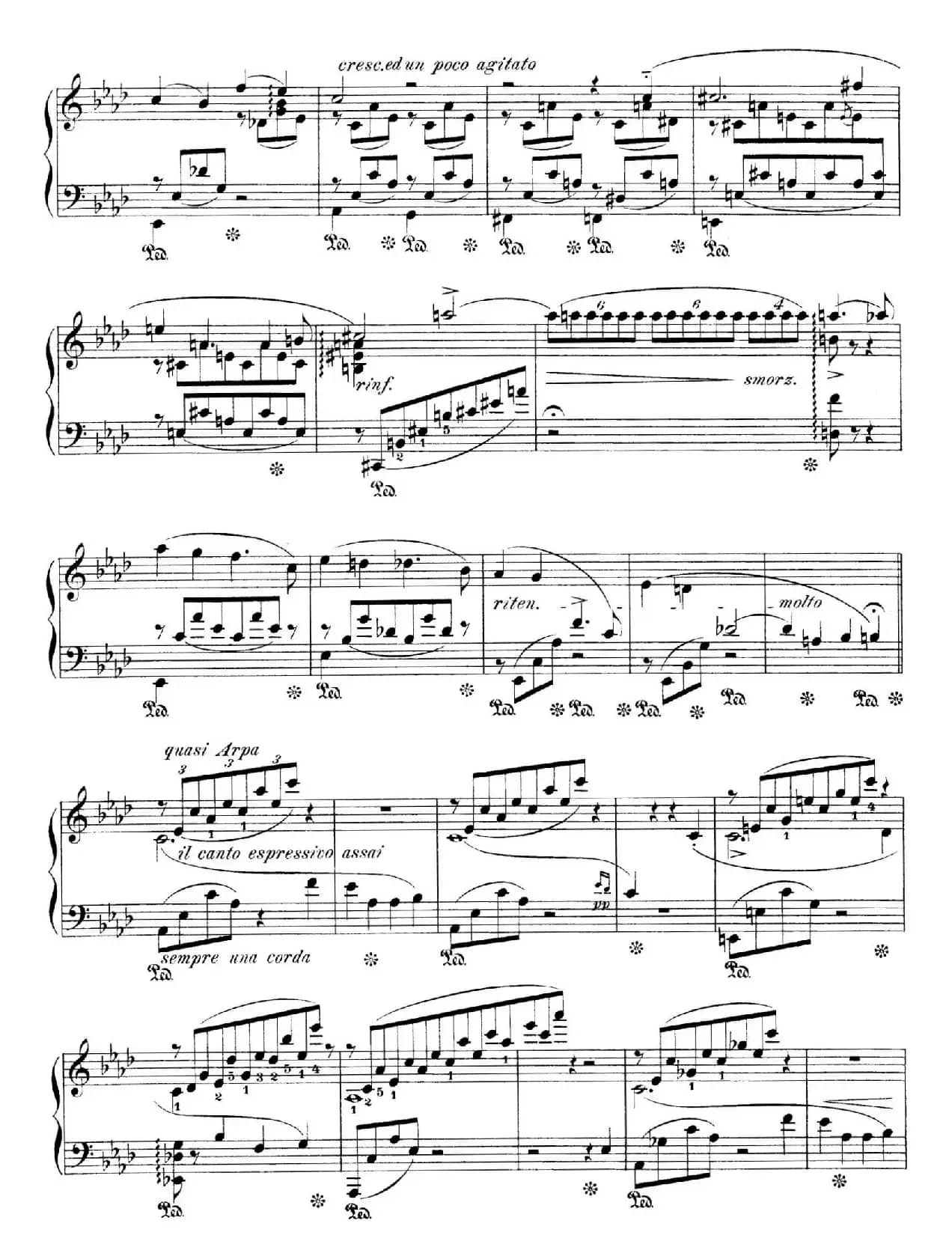 Notturnos S.541（3首夜曲“爱之梦”·1）