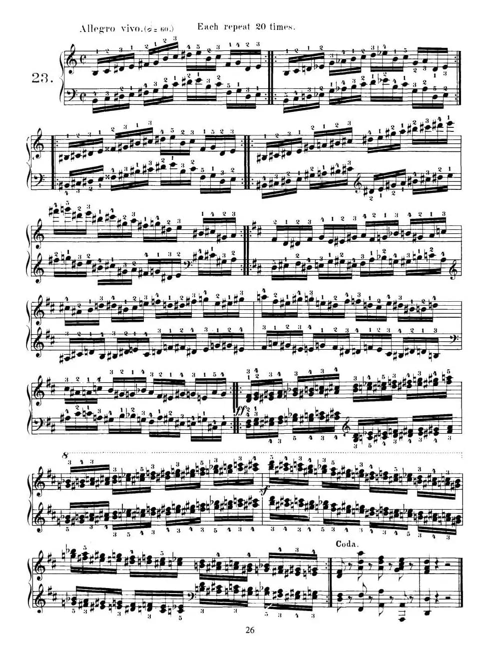 Czerny - 40 Daily Exerci Op.337（20—25）（40首日常训练曲）
