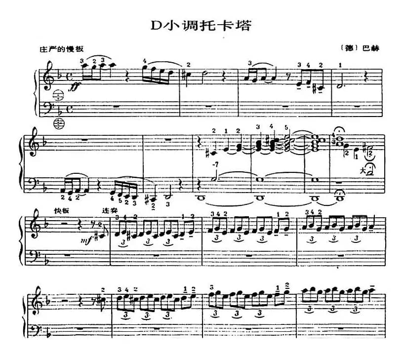 手风琴世界名曲：D小调托卡塔