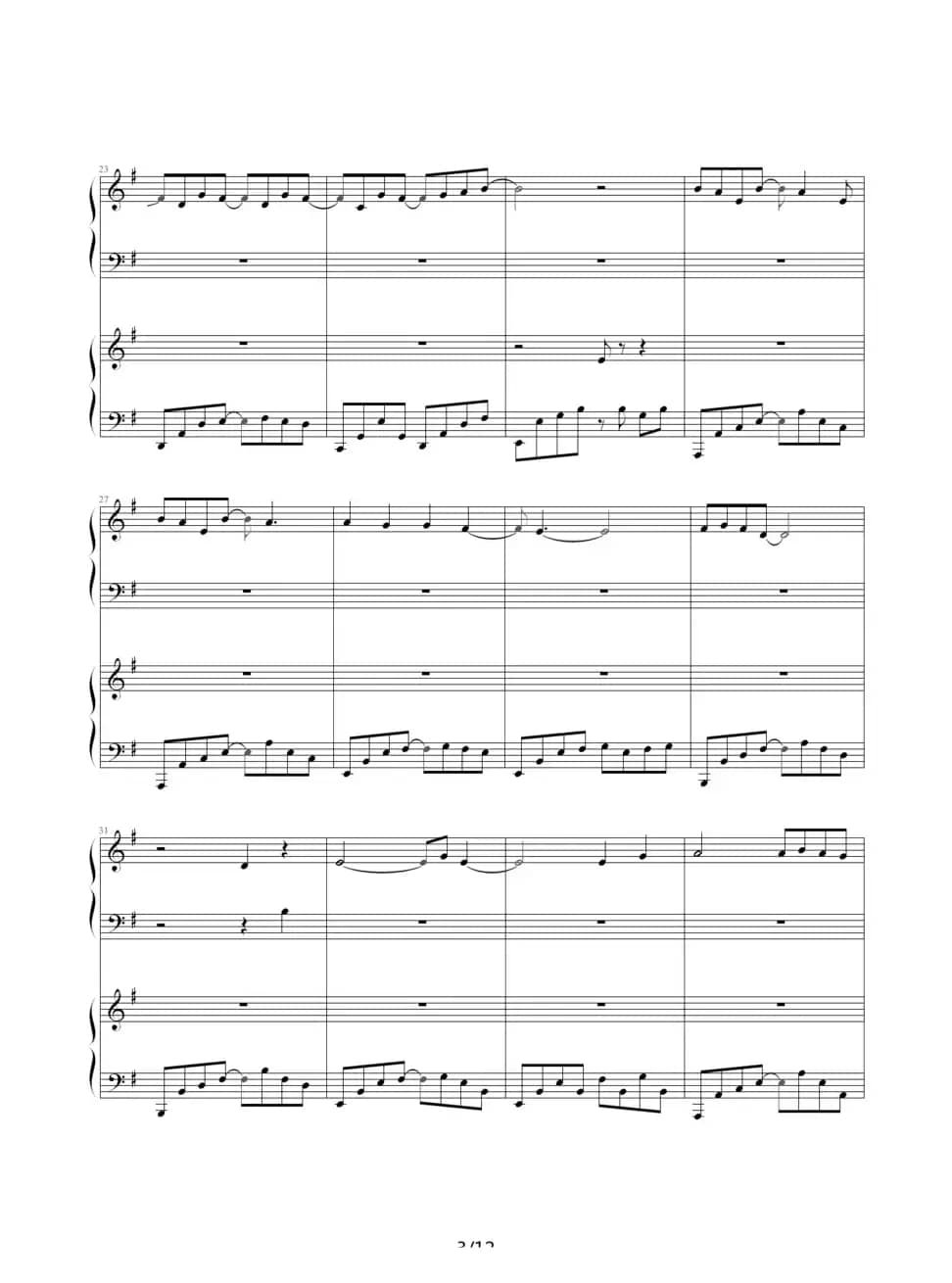 海浪（双钢琴）