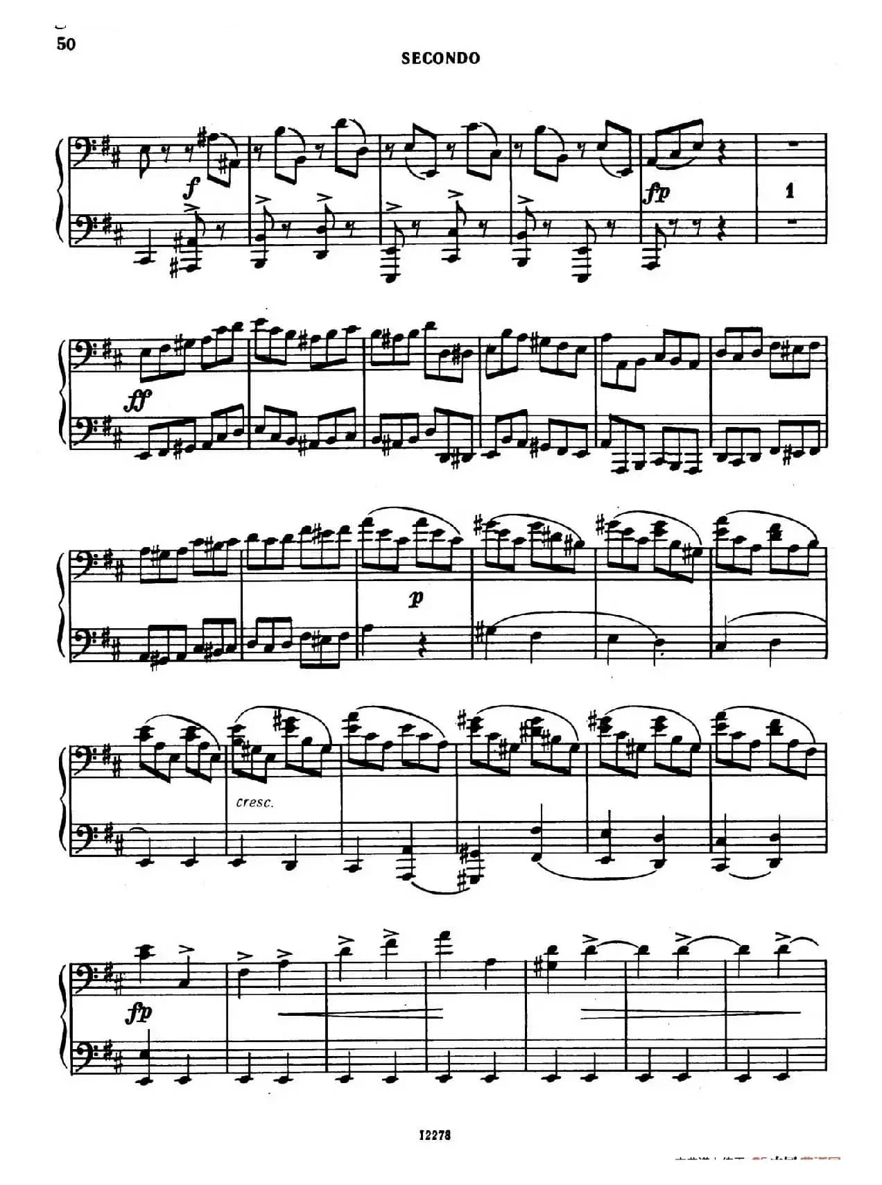 Tarantella in D Major(D大调塔兰泰拉舞曲·四手联弹)