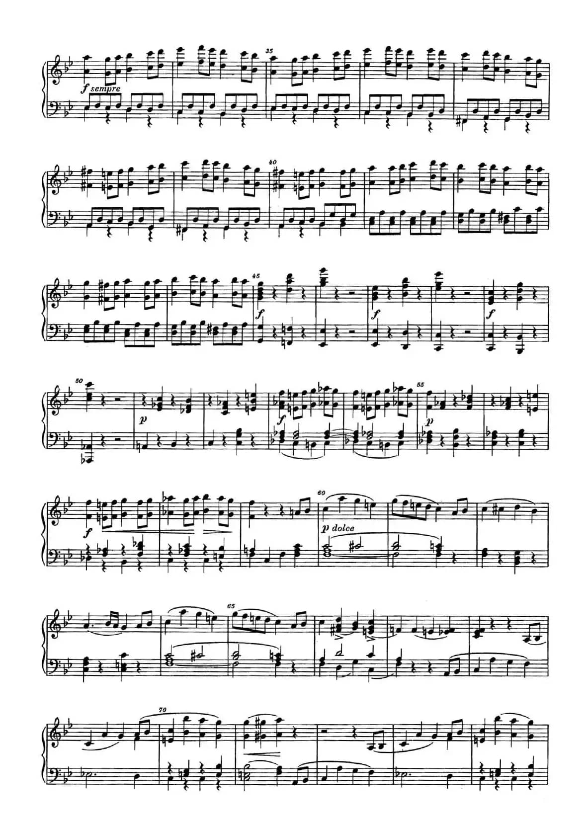 降B大调钢琴奏鸣曲 （Piano Sonata in B-flat Major Op.1）