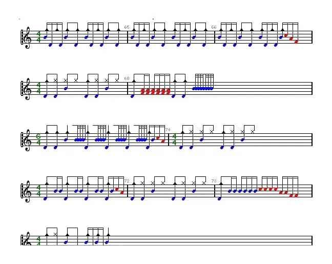 爵士鼓谱：Papa Roach - Last resort