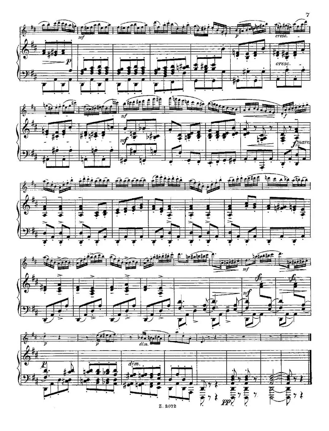 Die Mühle（Op.55 No.4）（长笛+钢琴伴奏）