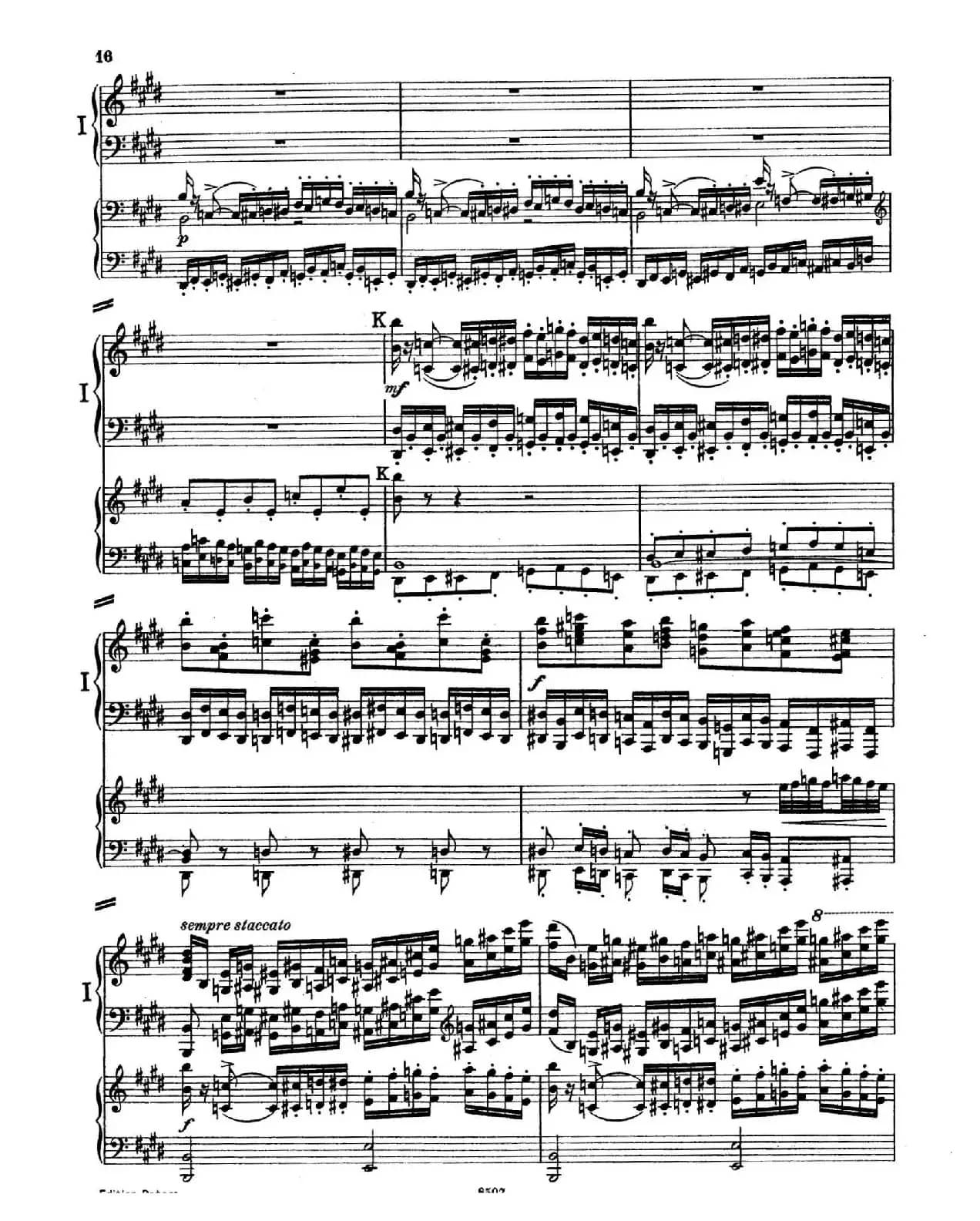 Piano Concerto in E Major Op.59(E大调钢琴协奏曲·双钢琴·第一乐章)