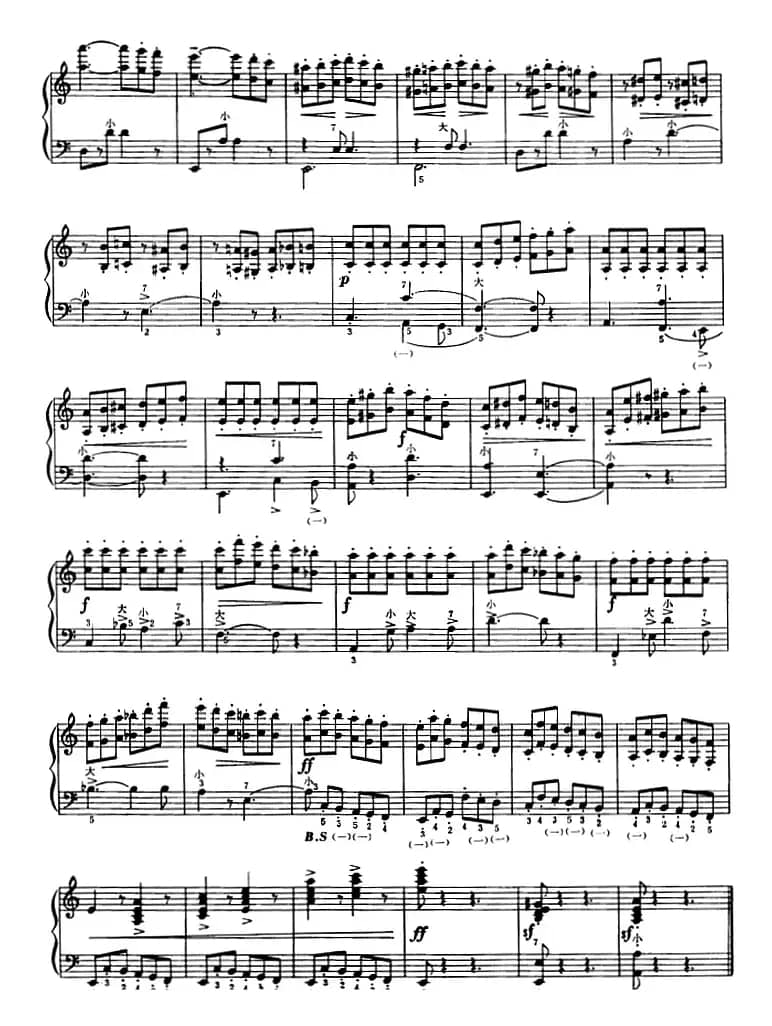 手风琴技术训练练习曲（26）