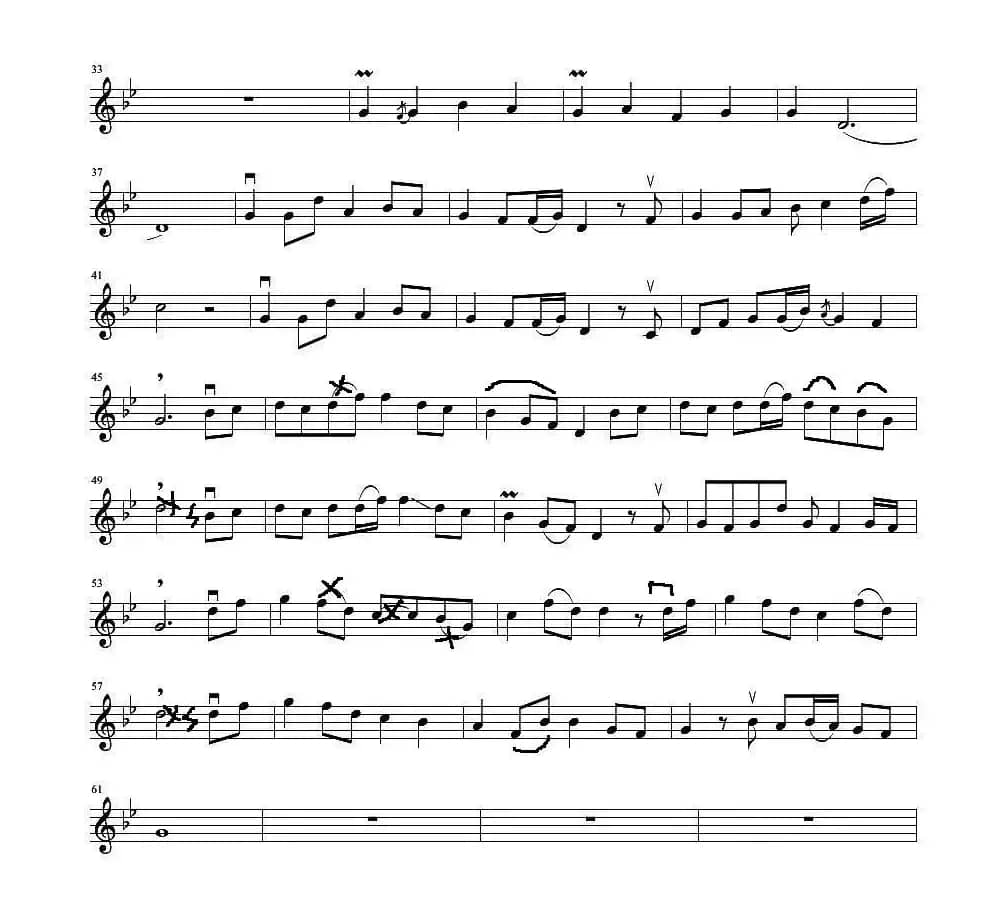 琴师（小提琴谱）