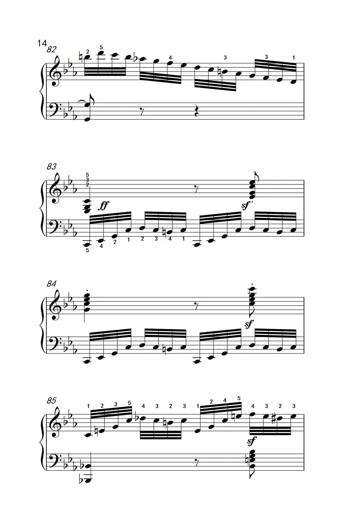 奏鸣曲 Opus 7 第四乐章（贝多芬奏鸣曲集 2）