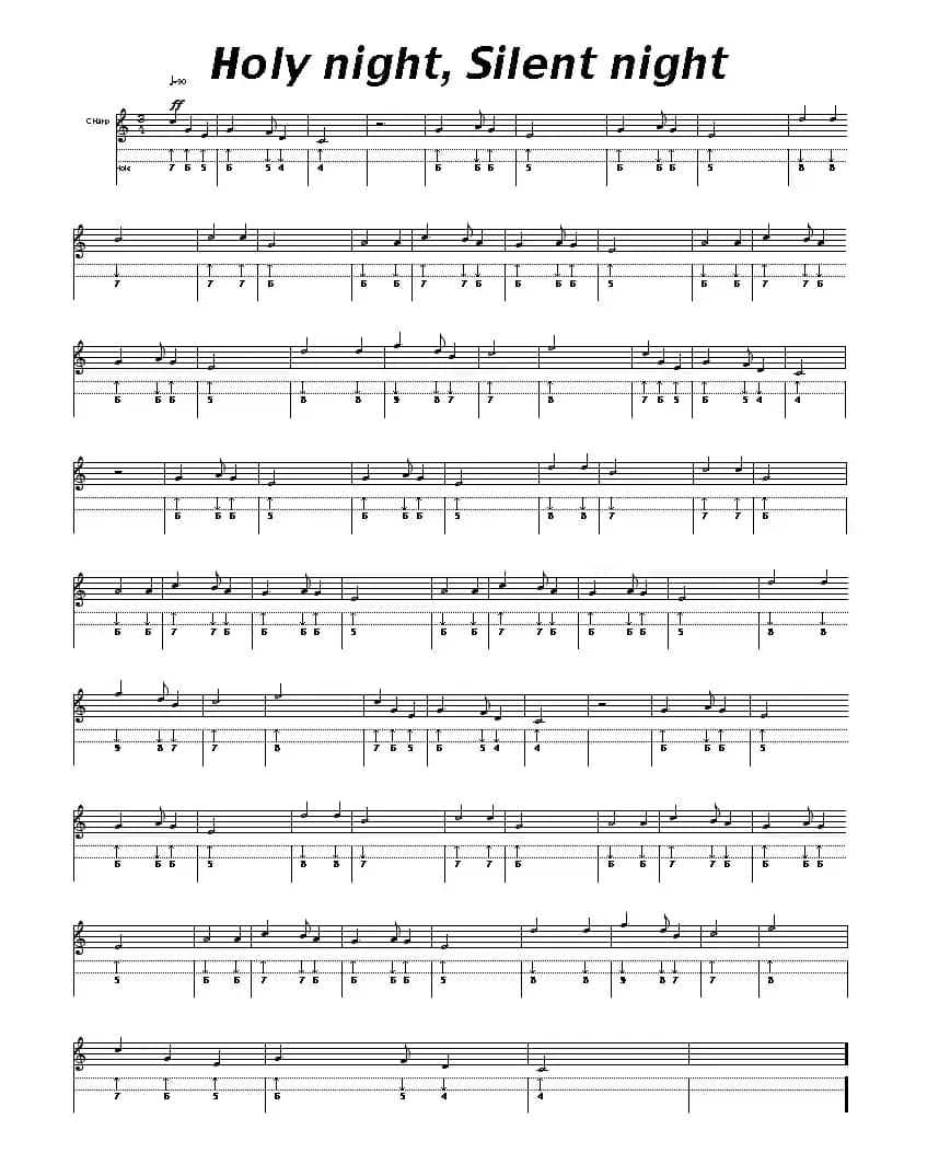 Holy night,Silent night（平安夜）（布鲁斯）