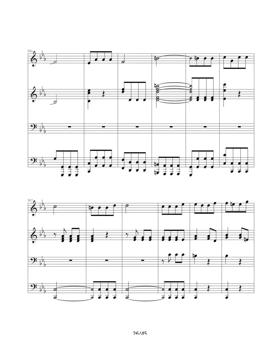 命运交响曲（四手联弹）