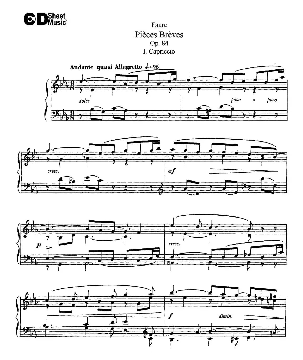 Pieces Breves Op.84（Ⅰ）