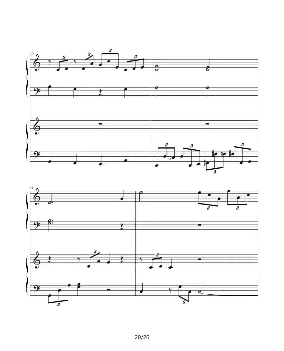 ココロの音（双钢琴）