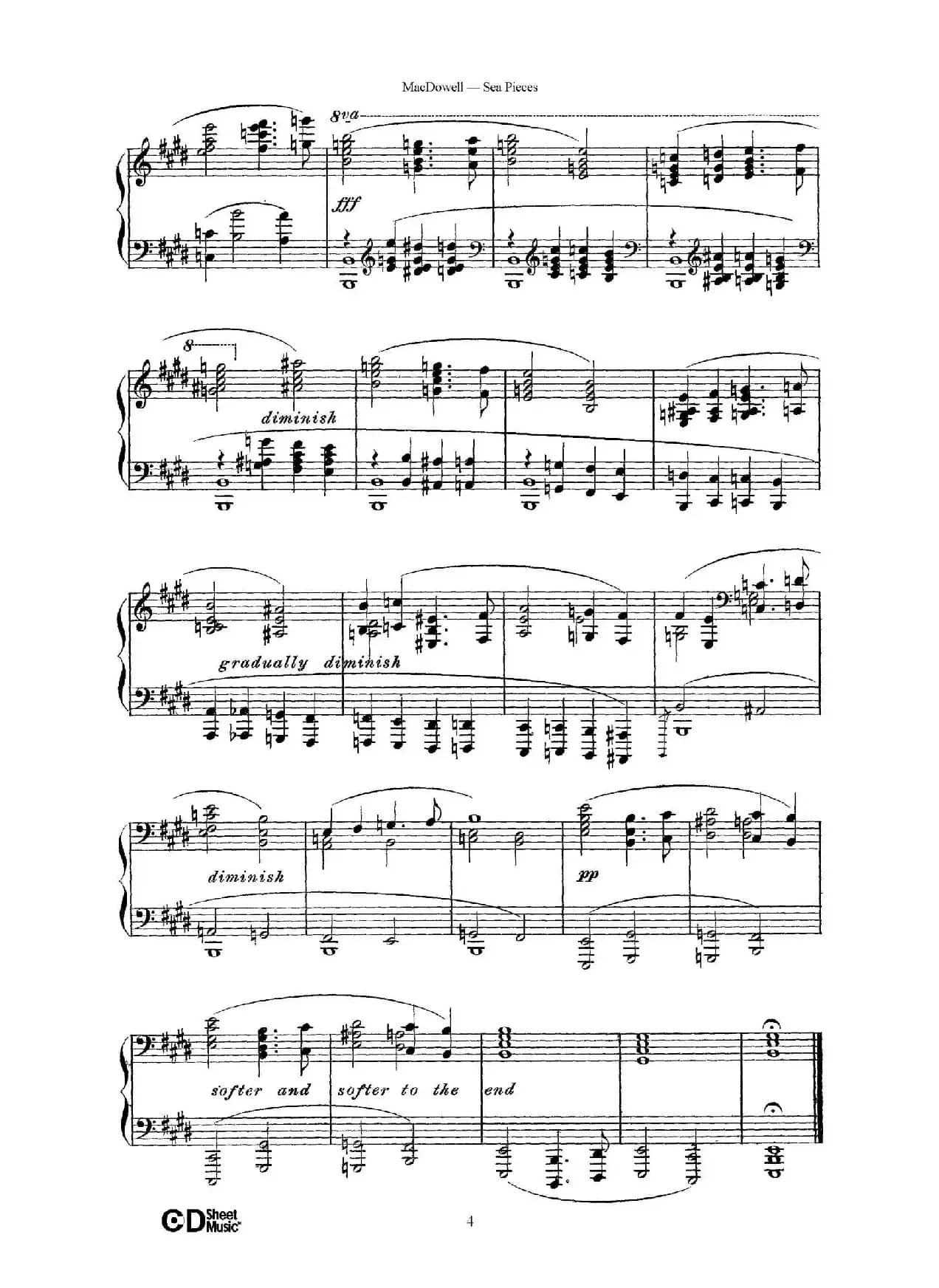 海景 Sea Pieces Op.55（No.2）