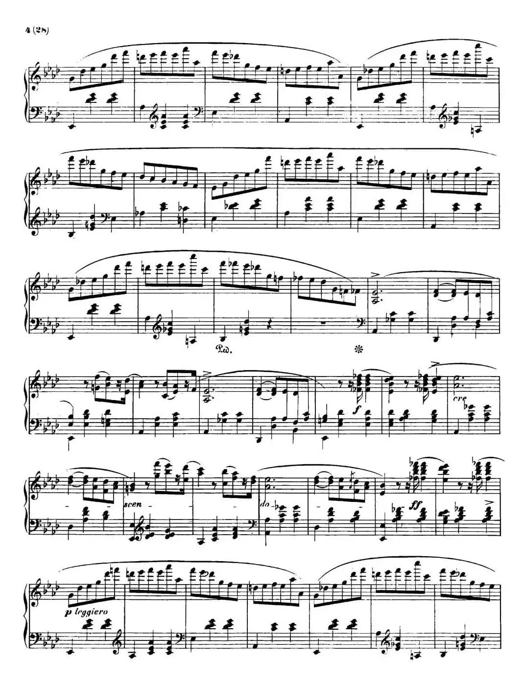 降A大调圆舞曲Op.42