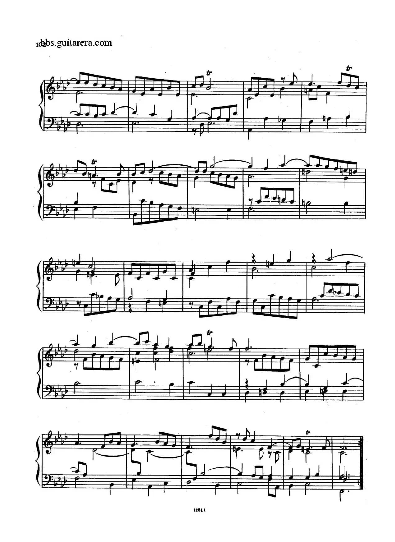 Suite No.8 in f Minor HWV 433（f小调第八组曲）