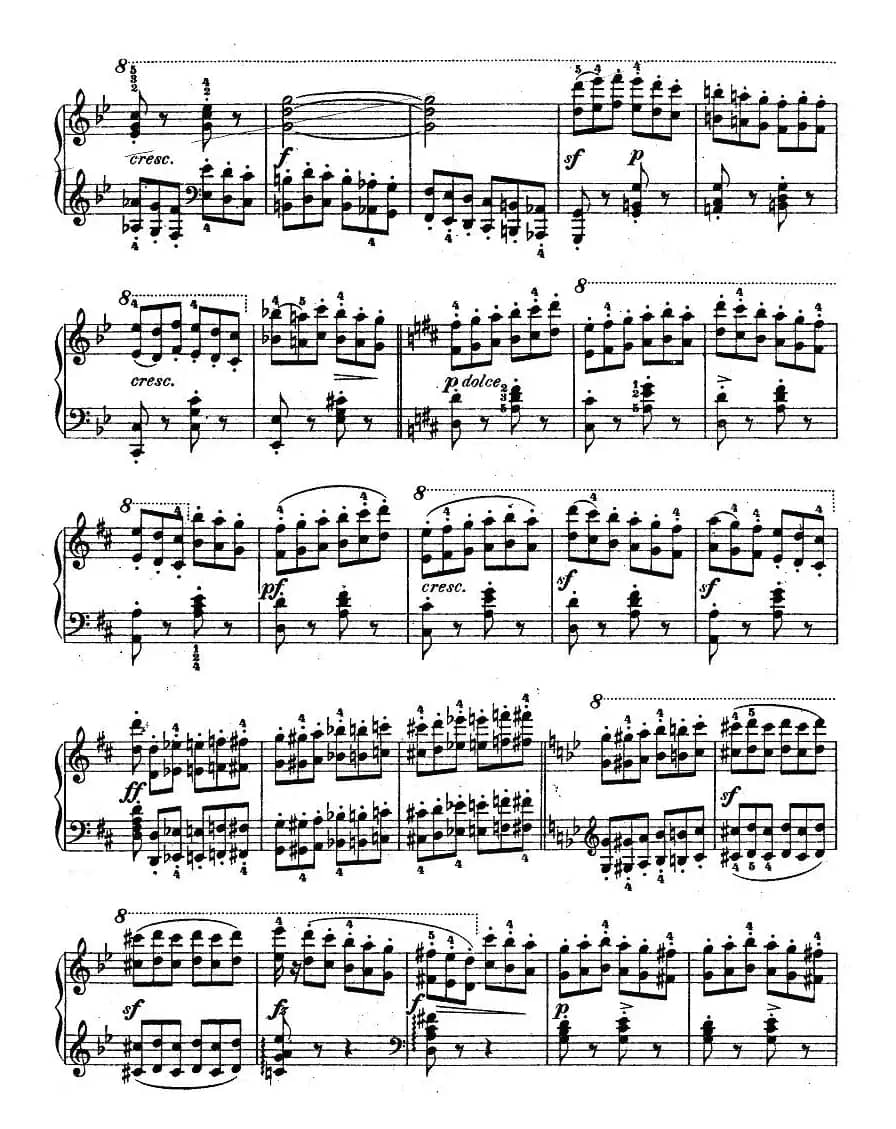 《车尔尼钢琴八度练习曲》OP.553-5