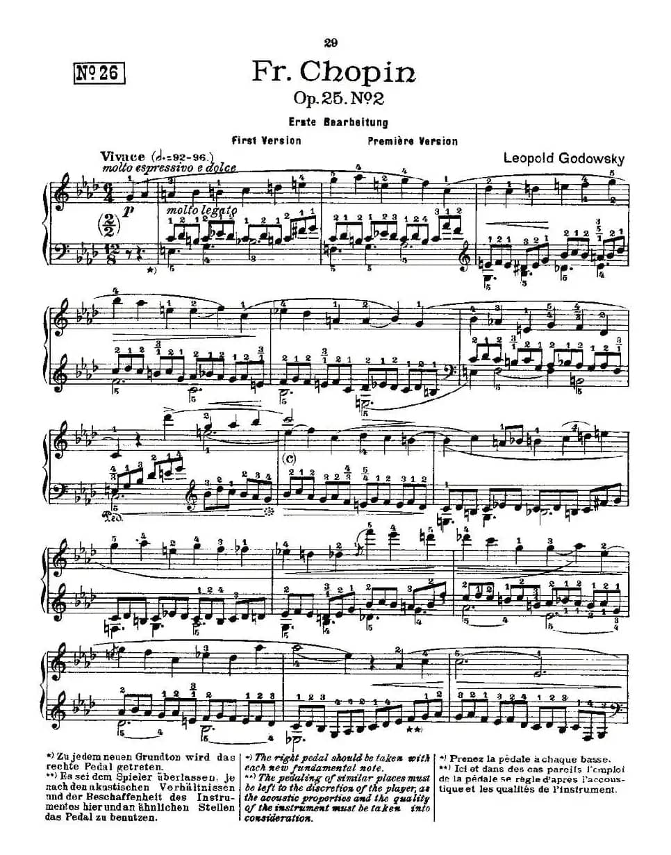 肖邦《练习曲》Fr.Chopin Op.25 No2-1