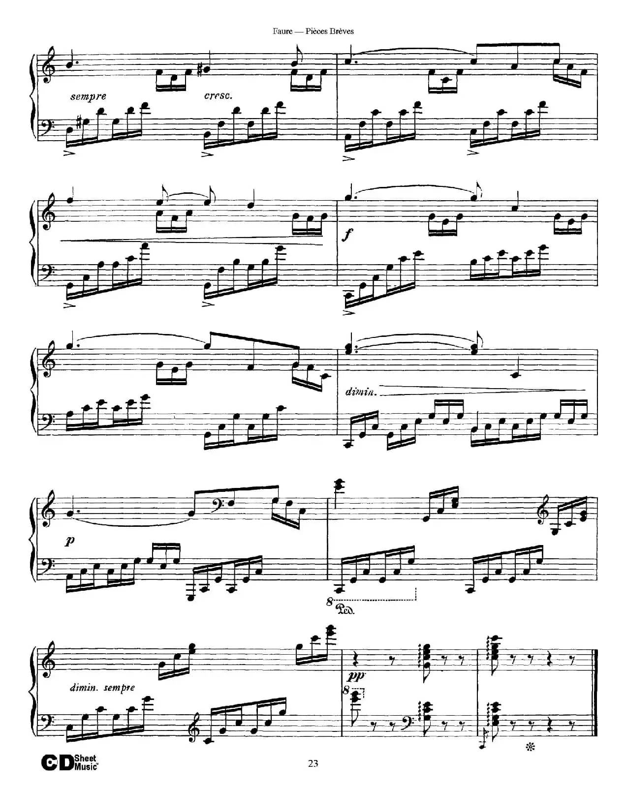 Pieces Breves Op.84（Ⅶ）
