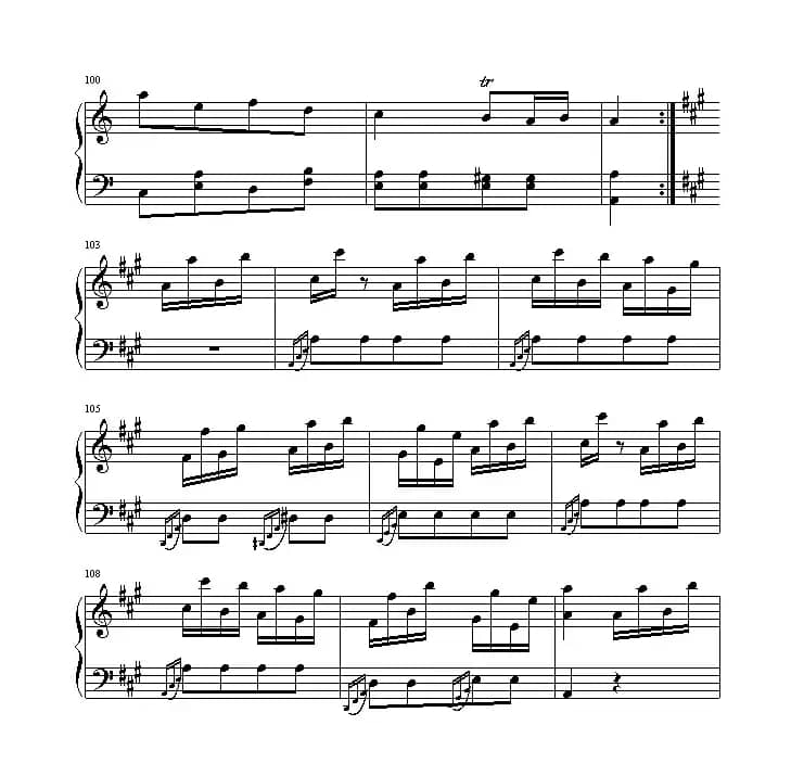 土耳其进行曲（还没考级记谱版）