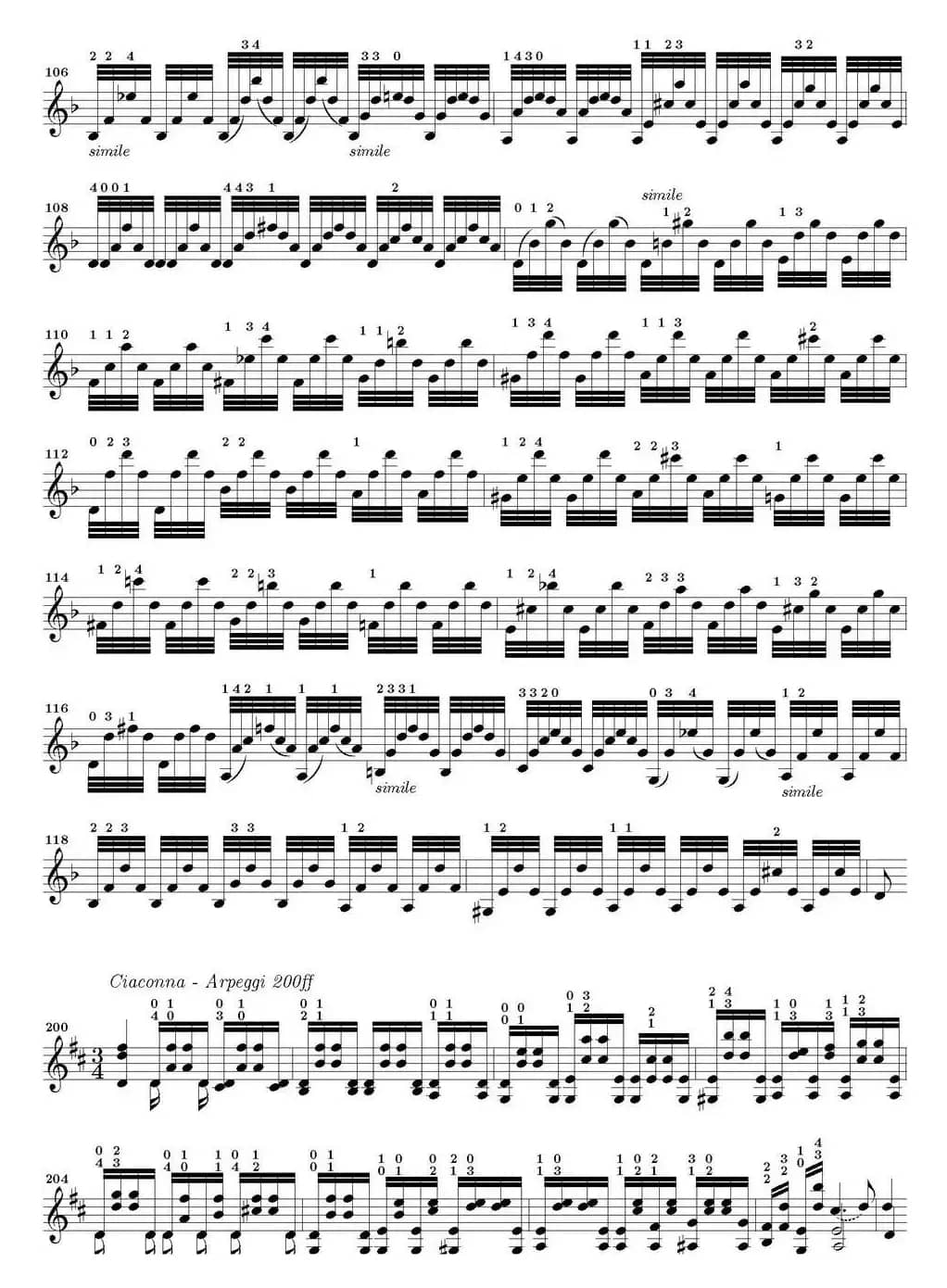 Bach Sonata BWV1004（无伴奏小提琴组曲）