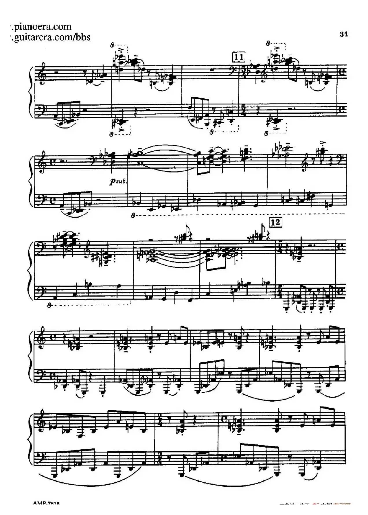 Piano Sonata(钢琴奏鸣曲· 第三乐章)