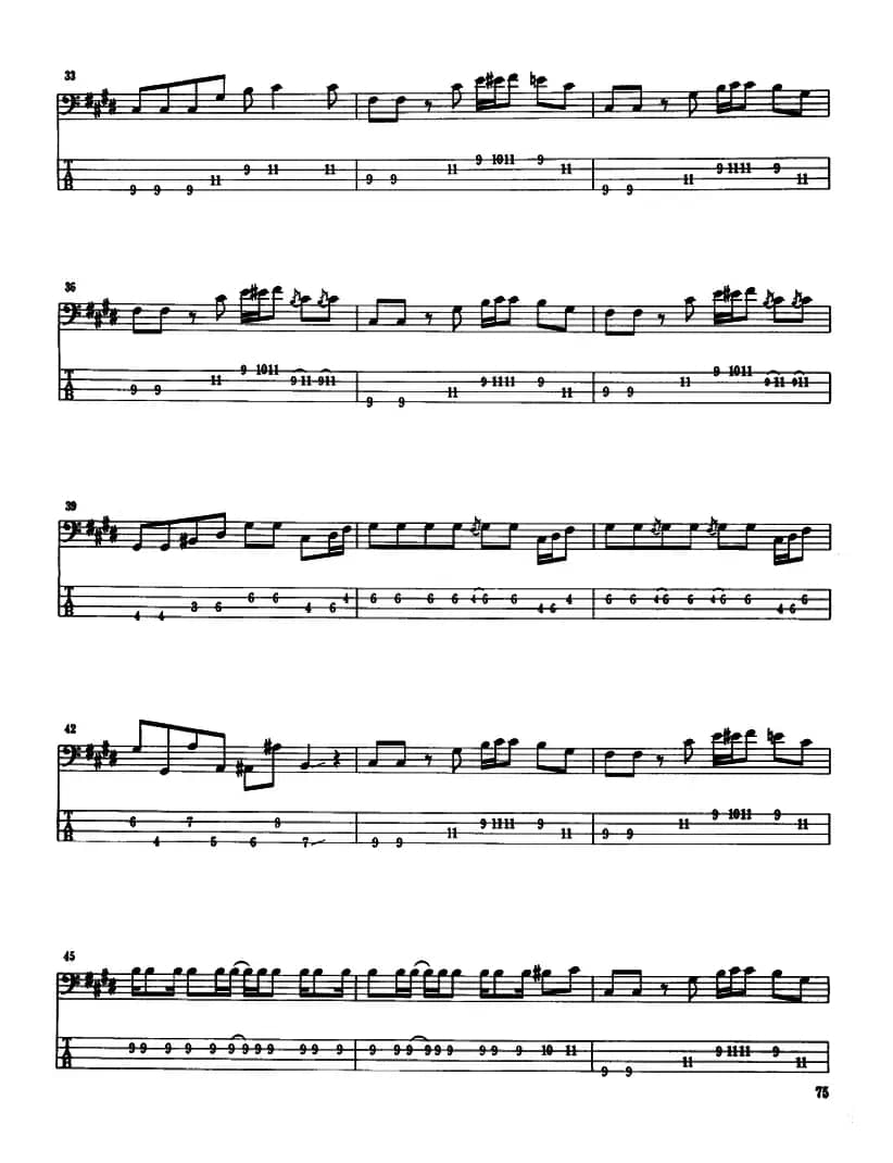 电贝司专业等级第六级(三、自选曲目)