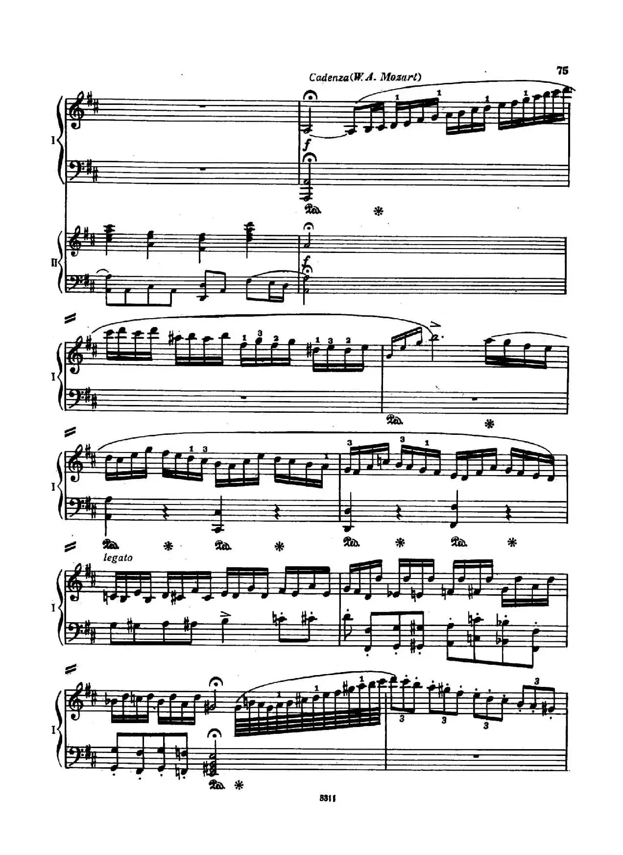Concerto no 5 K 175 - 2 Piano（Ⅰ）