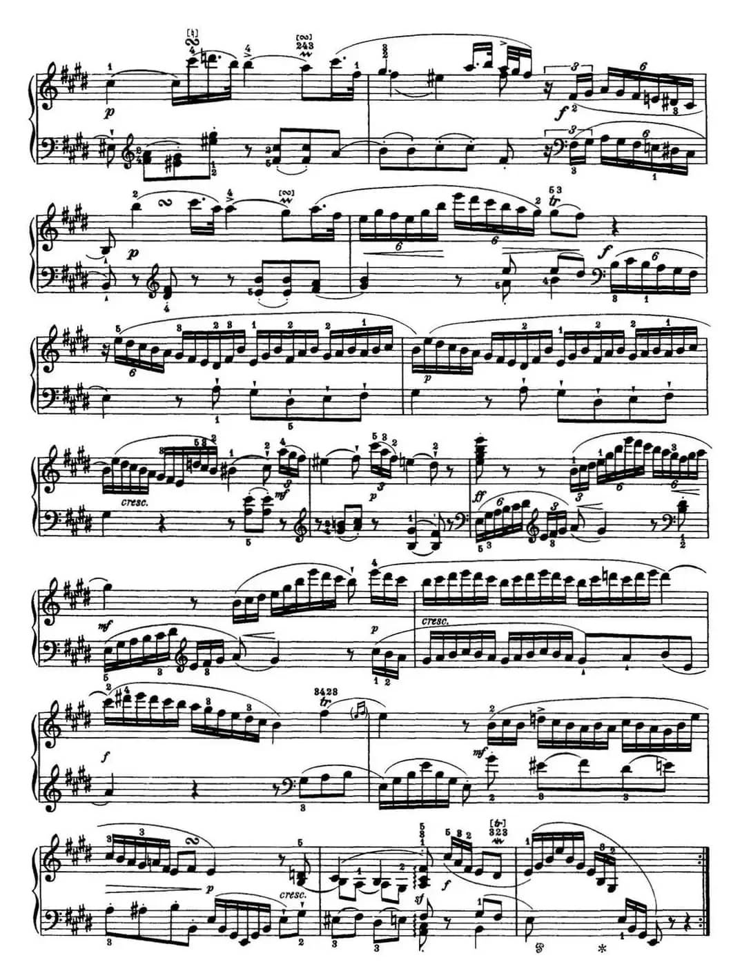 海顿 钢琴奏鸣曲 Hob XVI 31 in E major