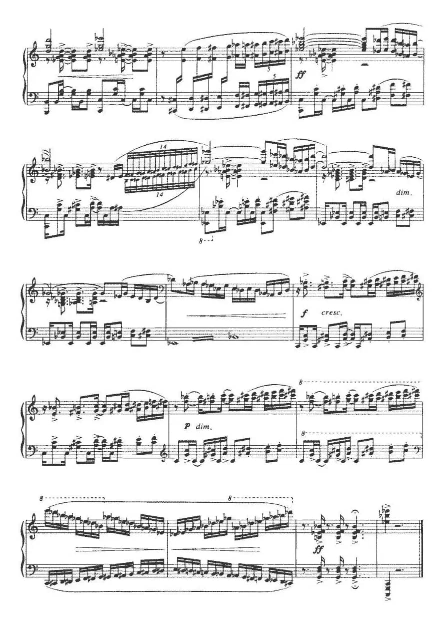 三首前奏曲之一