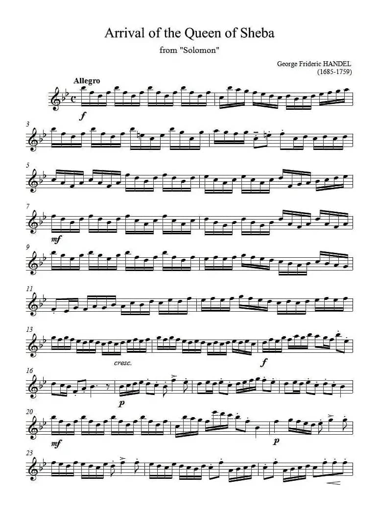 Arrival of the Queen of Sheba from 