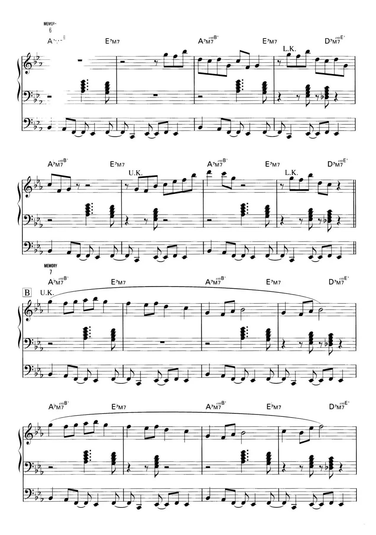 Paradiso（双排键电子琴谱）