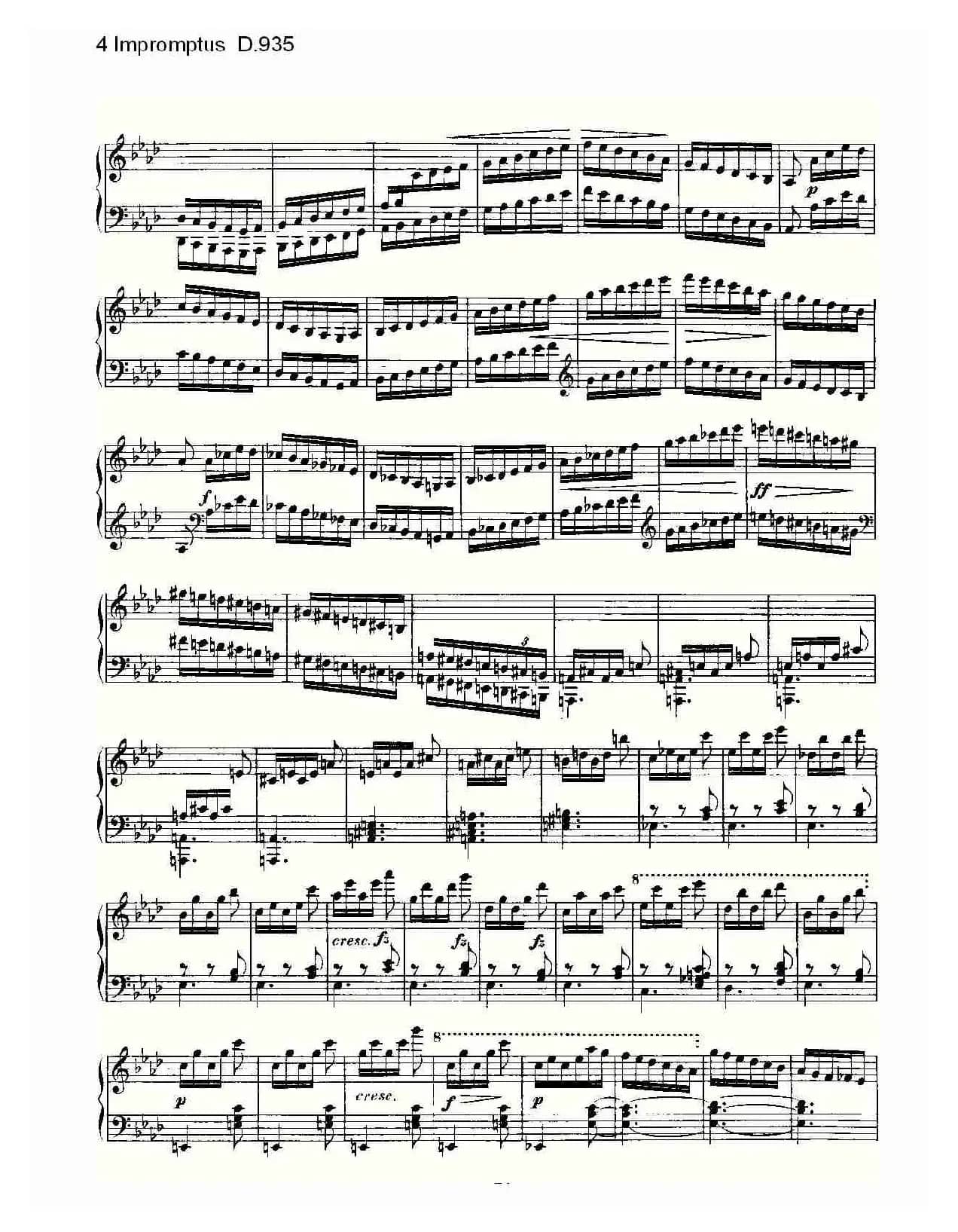 4 Impromptus D.935（4人即兴演奏D.935）