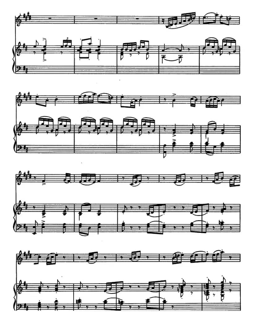 大巴山的春天（单簧管+钢琴伴奏）