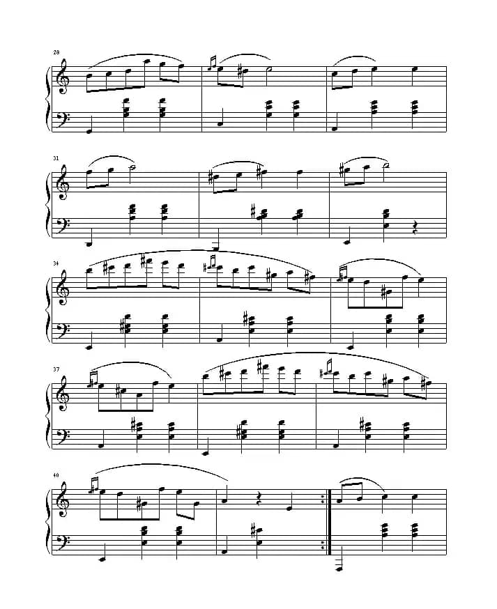 a小调圆舞曲（旷野3164制谱版）