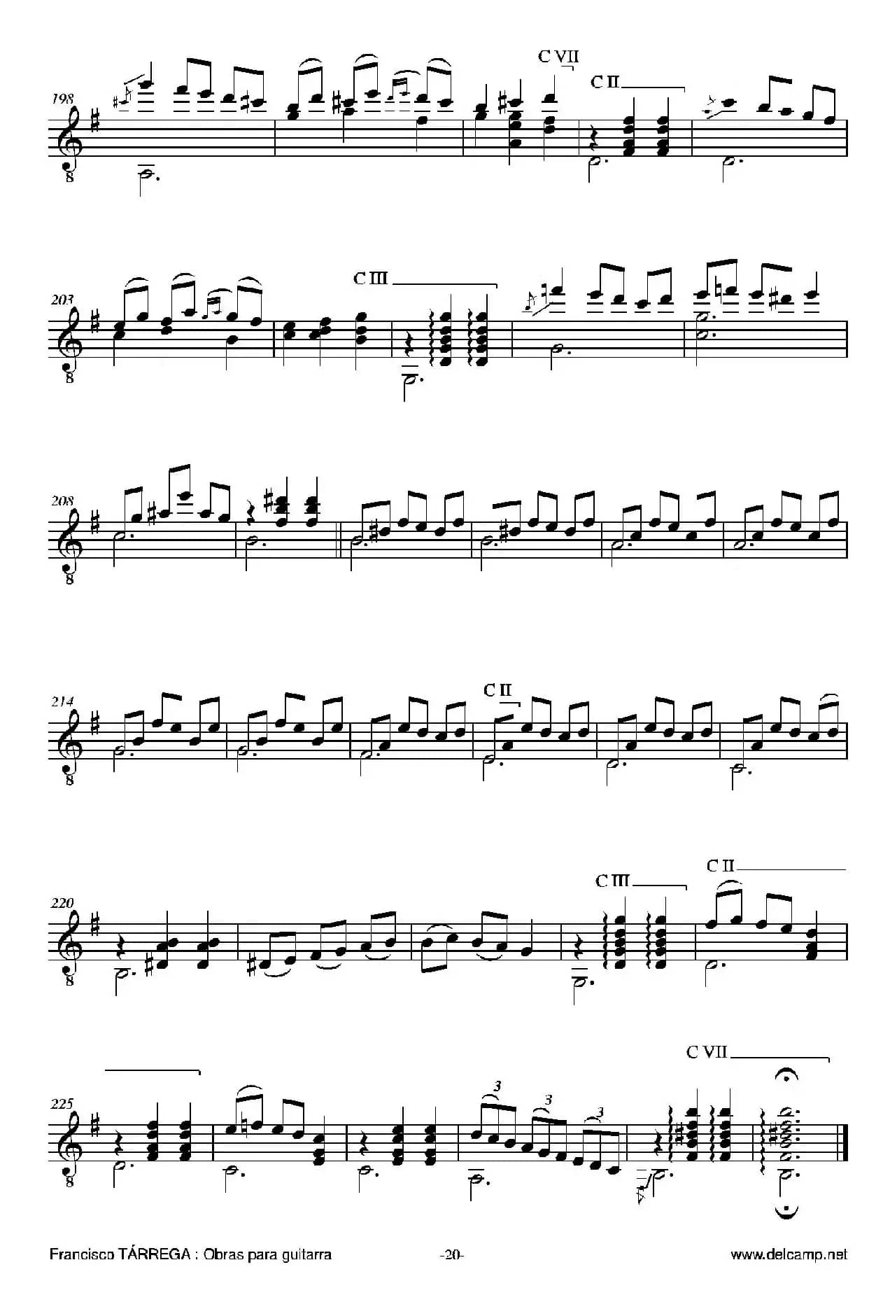 《塔雷加作品全集》第1部分（古典吉他）