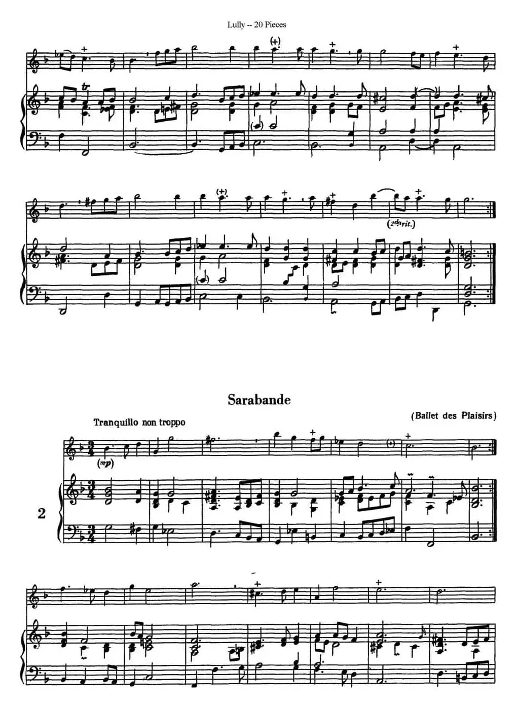 卢黎20首长笛附带钢琴伴奏曲