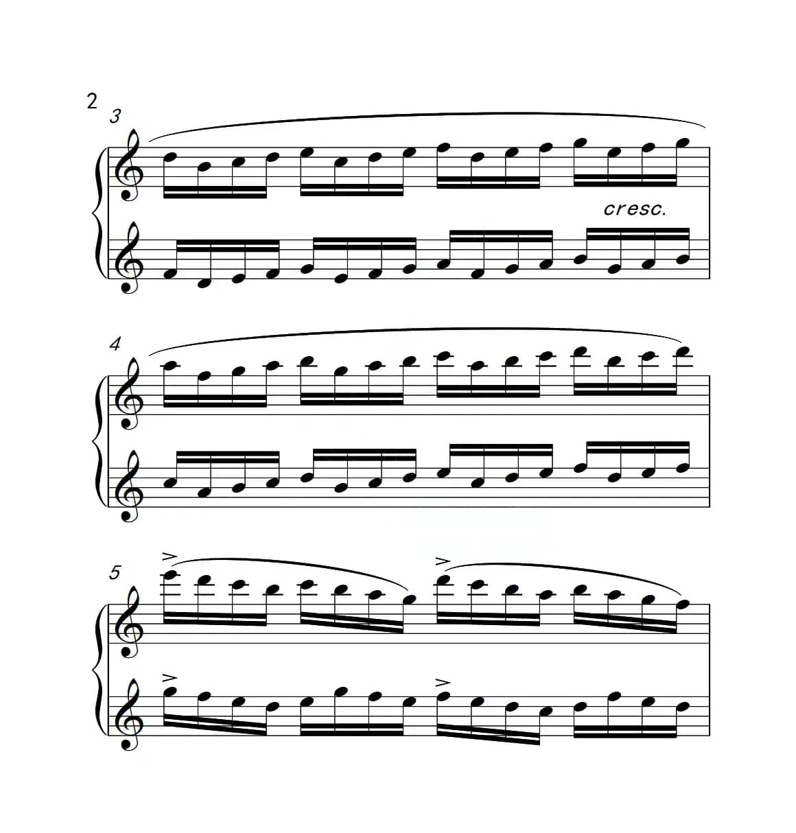 第六级A组 练习曲（中国音乐学院钢琴考级作品1~6级）