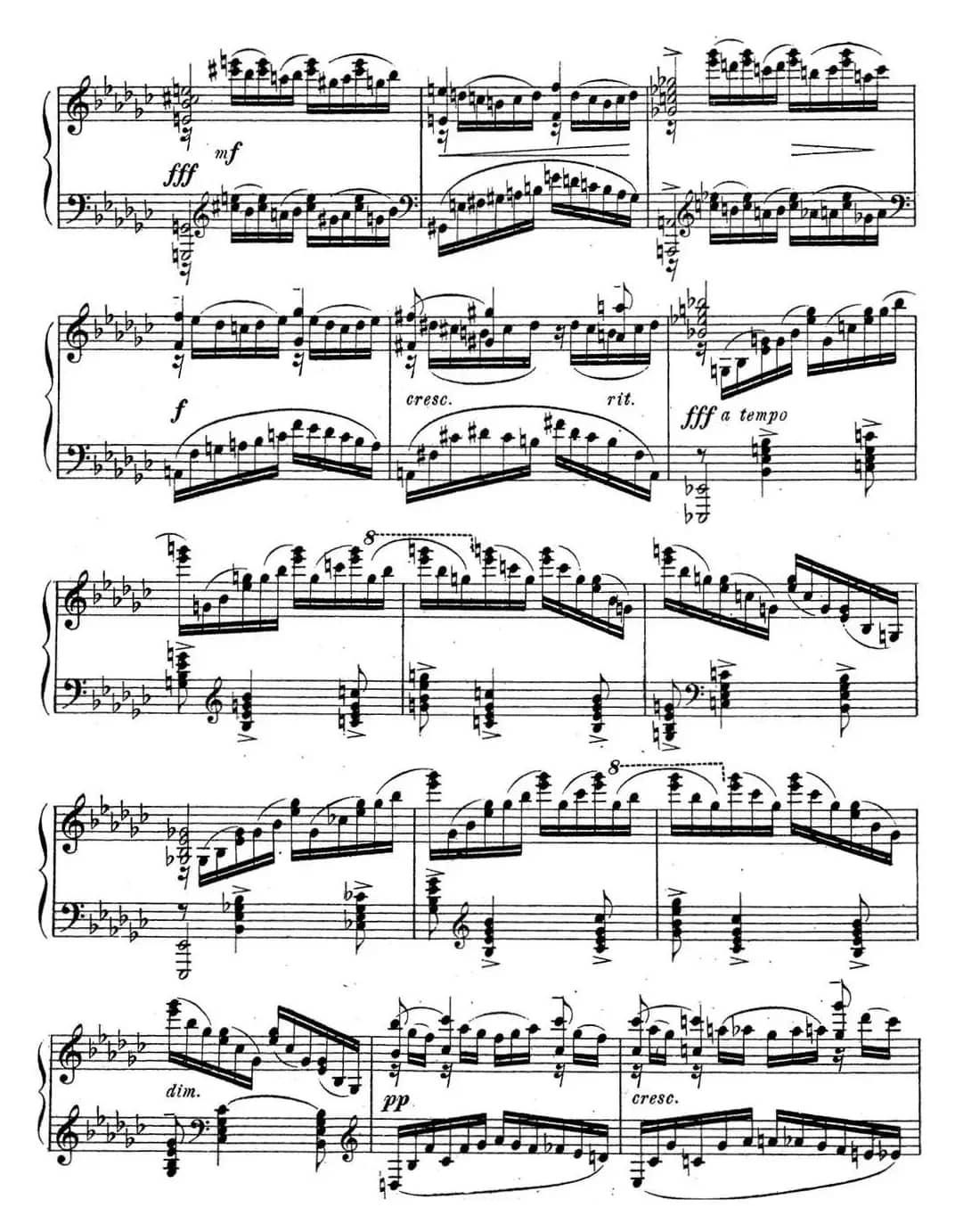 拉赫玛尼诺夫 音乐瞬间 Op.16 No.2 降e小调