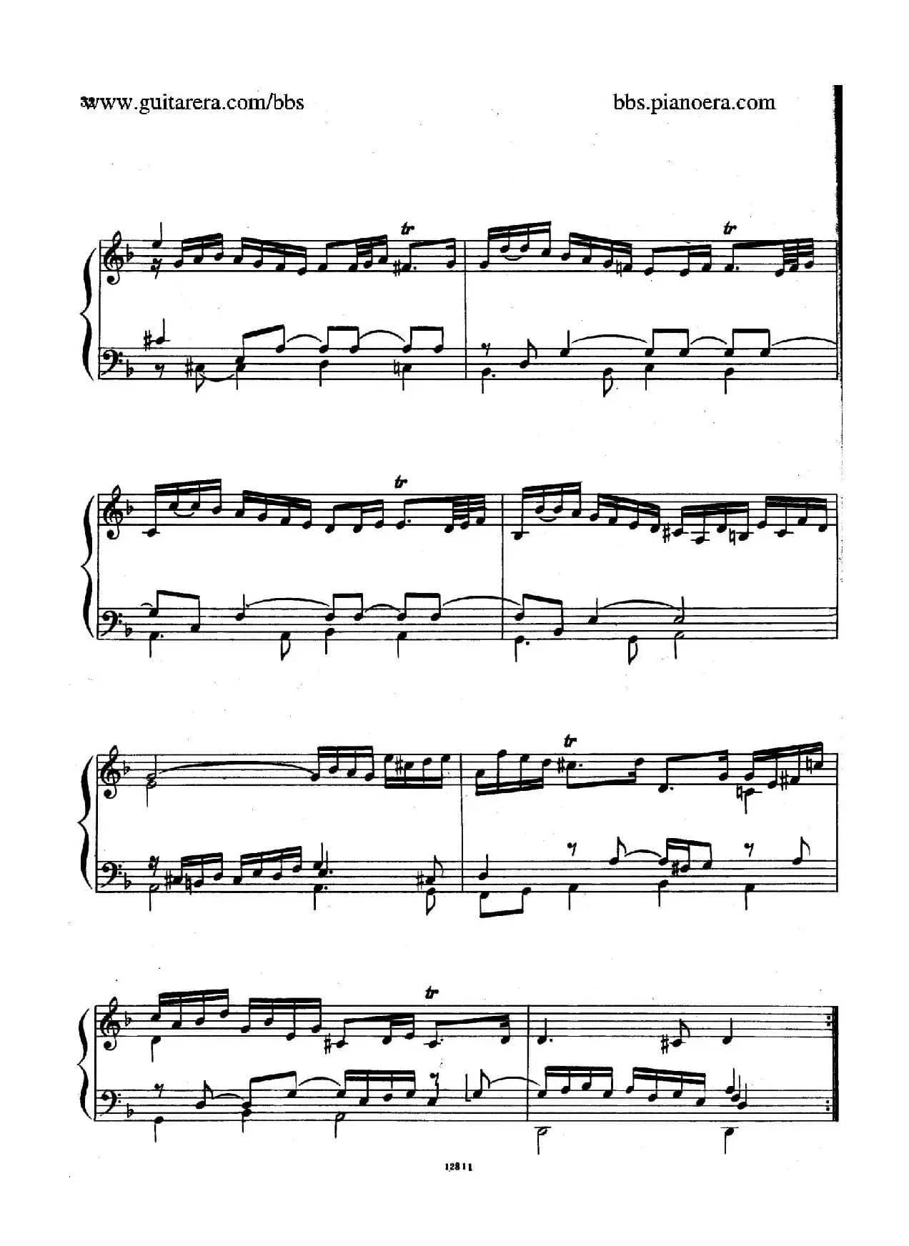 Suite No.3 in d Minor HWV 428（d小调第三组曲）