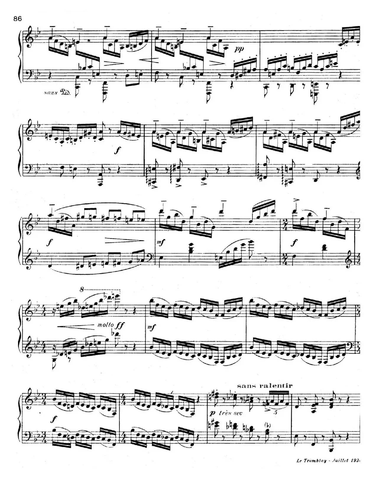 Presto in B-Flat Majo（降B大调急板）