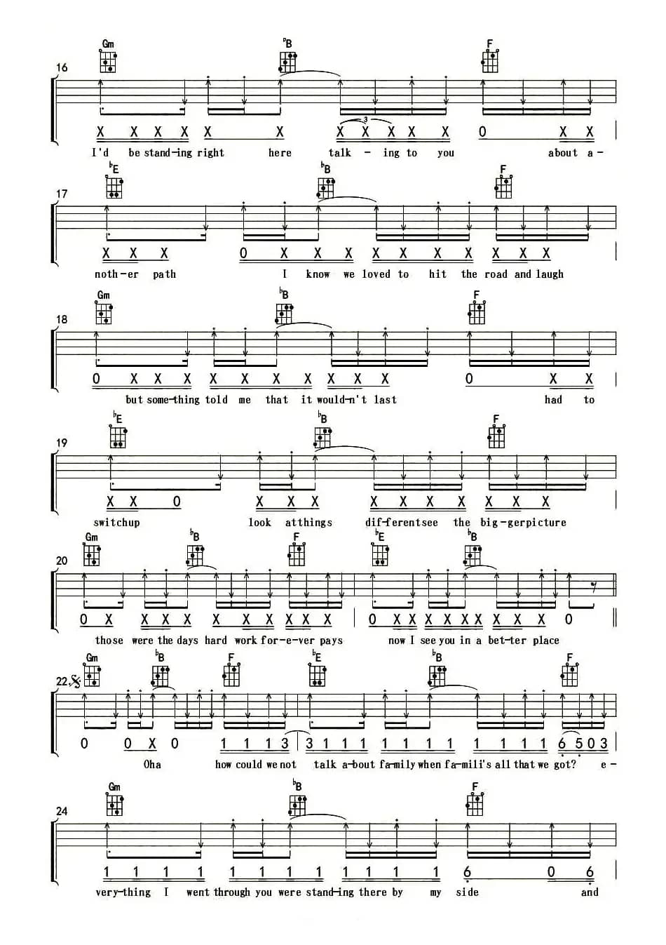 See You Again（尤克里里谱、杨鑫编配版）