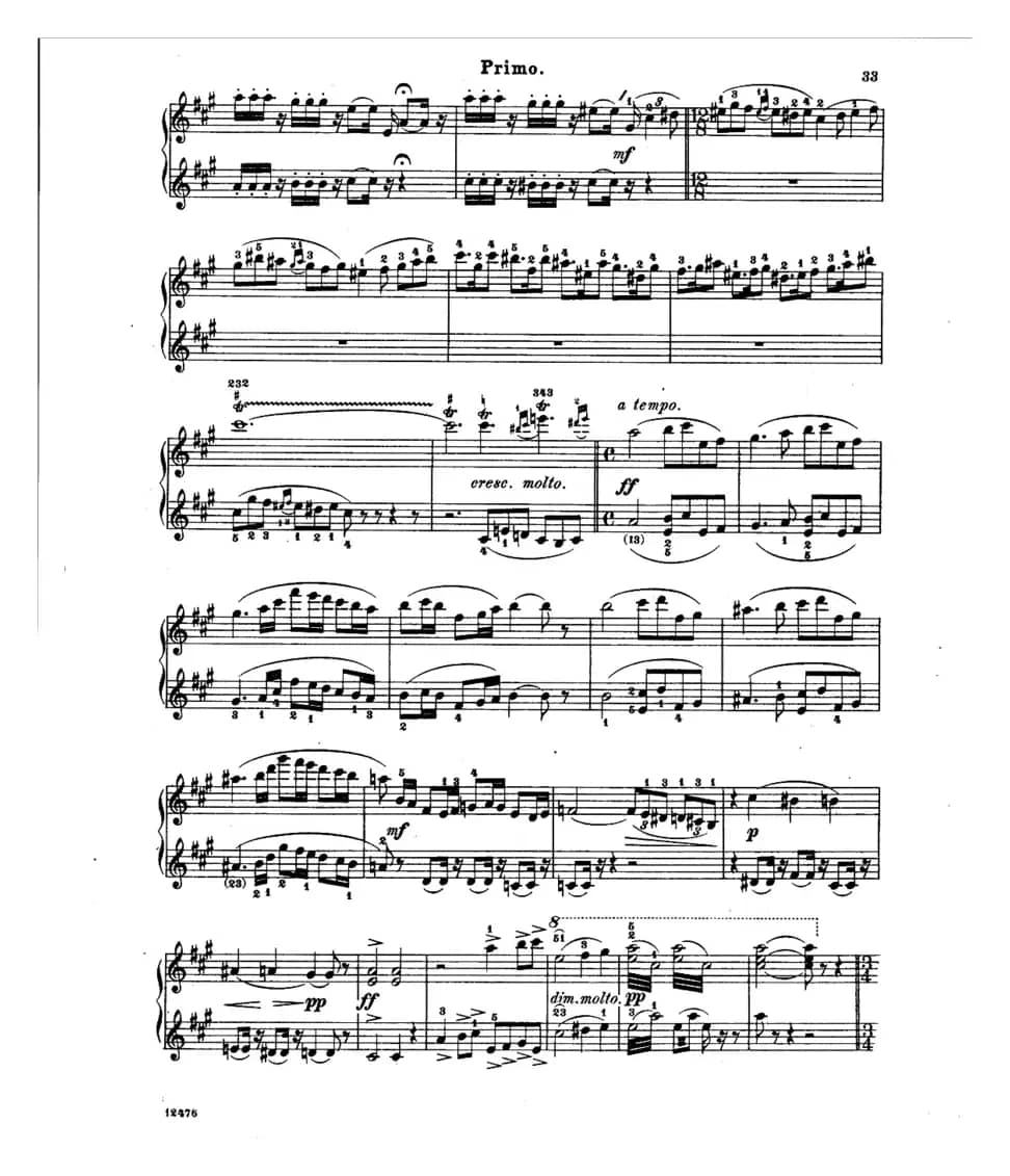 L'Arlesienne Suite No·2（阿莱城姑娘·第二组曲·四手联弹）