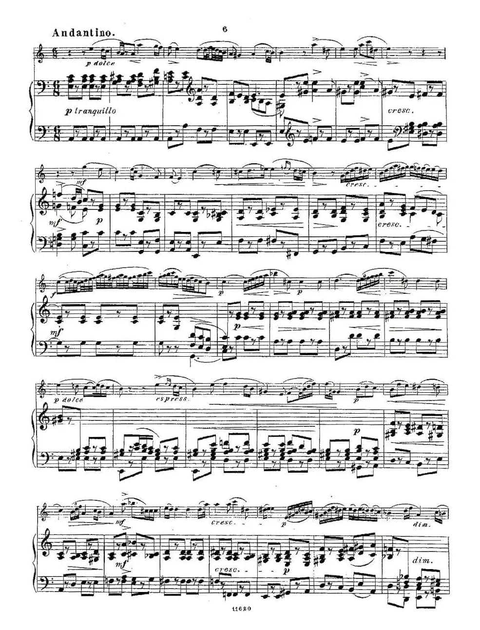 Opern-Transcriptionen.Op.45-8（长笛+钢琴伴奏）