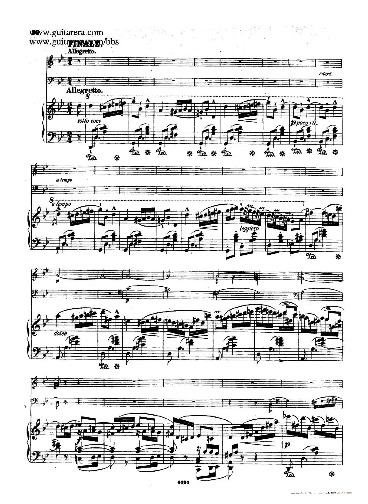 Piano Trio in g Minor Op.8（g小调钢琴三重奏）