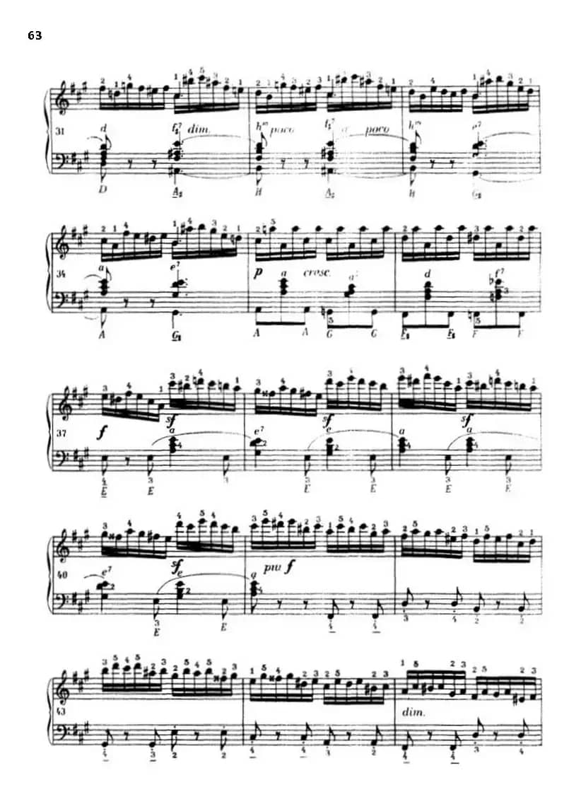 《车尔尼手风琴练习曲集》第Ⅲ册（P52—74）