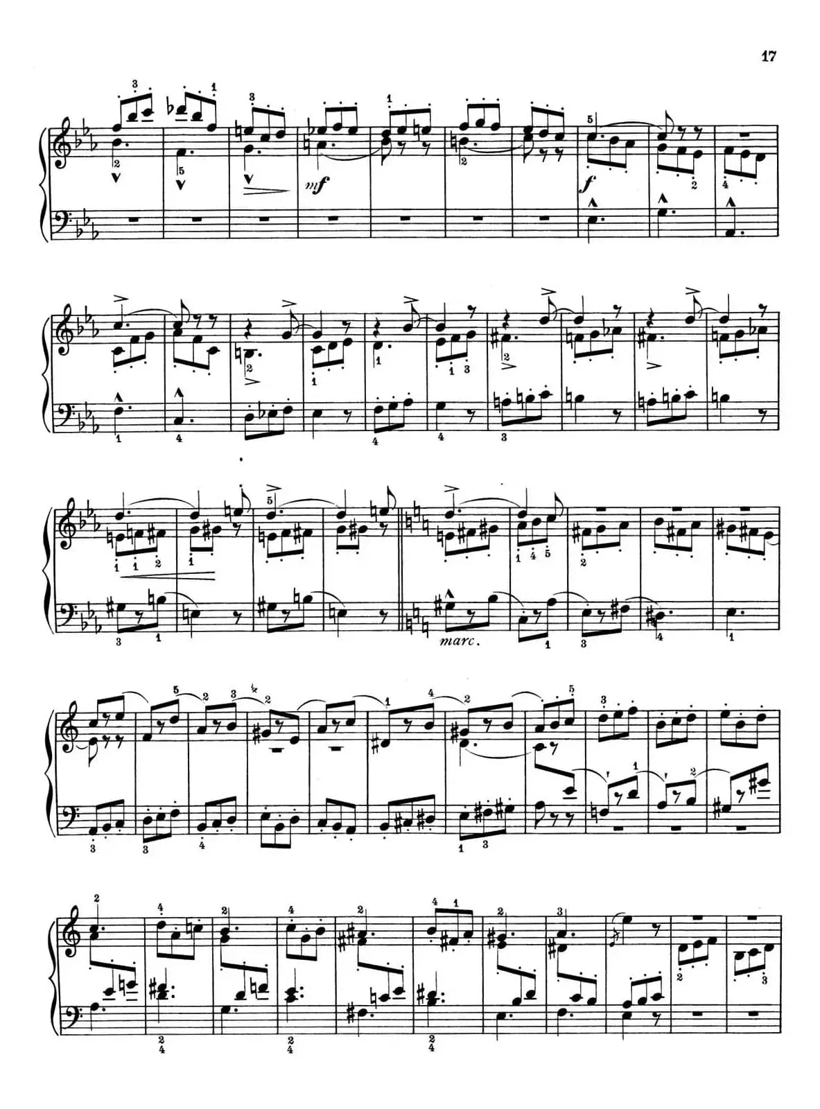 a小调第一组曲 Op.69(5、FUGA)